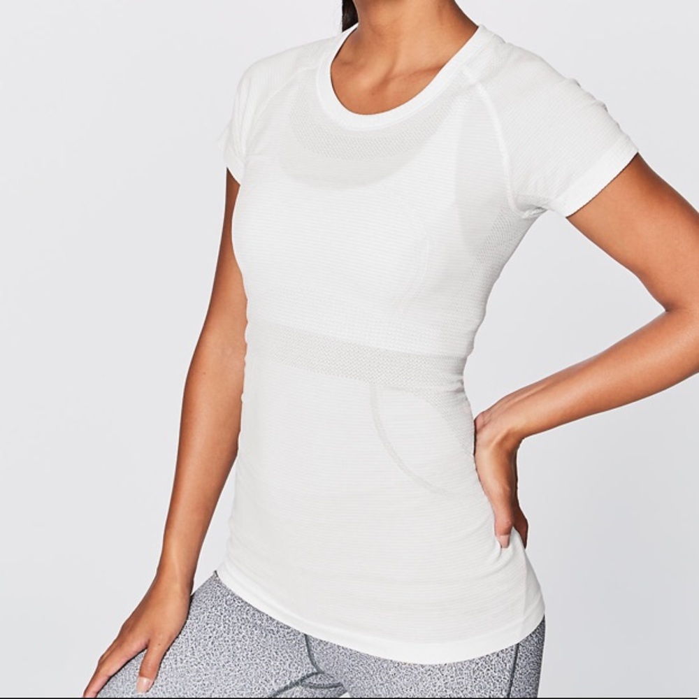 Lululemon White Swiftly Tech Top